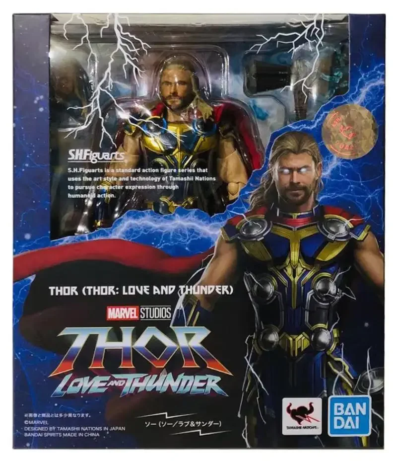 In Stock Original Bandai Mighty Thor 4 S.H.Figuarts Thor: Love And Thunder Jane Foster Thor Anime Action Figures Model Toy Gifts