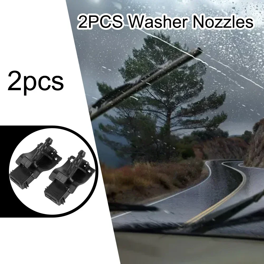 

Front Washer Nozzle Windshield Spray Windshield Water 48x24x27mm Black For Corolla Altis Pair Fit Parts Plastic