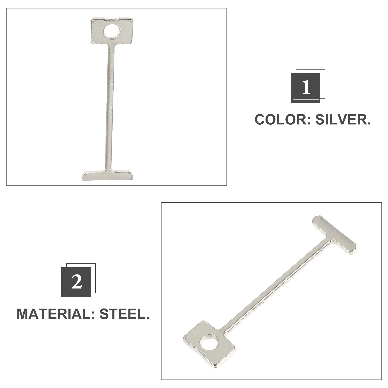 

100pcs Tile Leveler Steel Pins 1.5Mm Reusable Replacement Needles For Wall Floor Installation Durable Tile Leveling System Kit