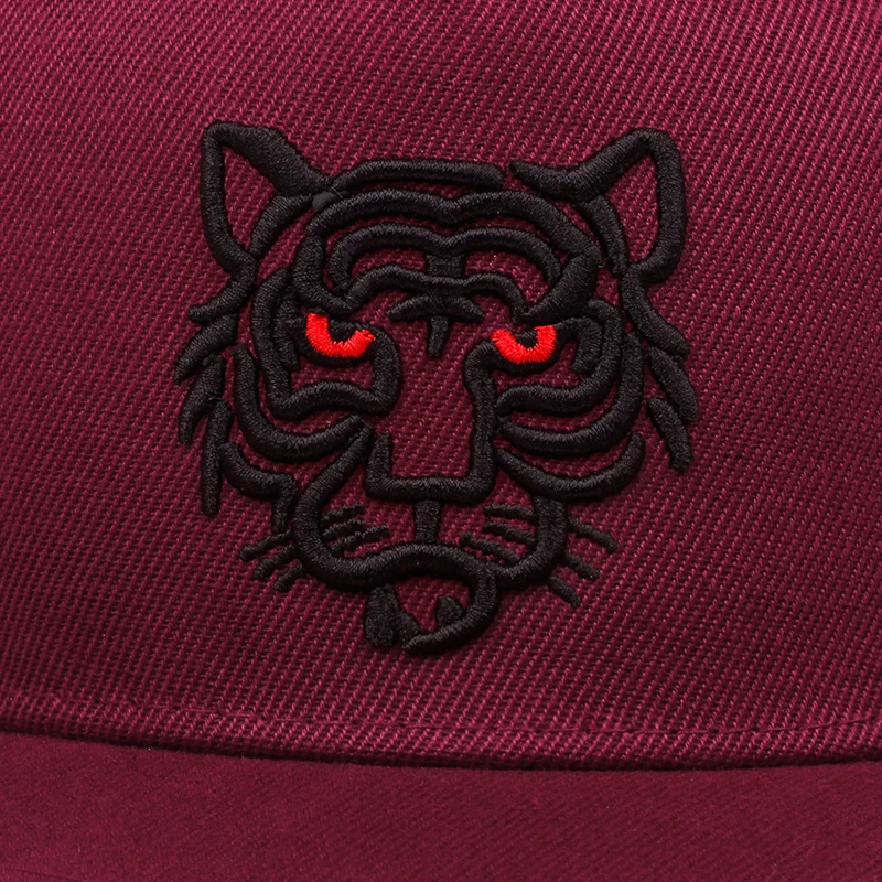 Tiger Embroidery Baseball Cap Men Adjustable Cotton Trucker Net Hat Fashion Casual Snapback Hats Breathable Golf Cap Male