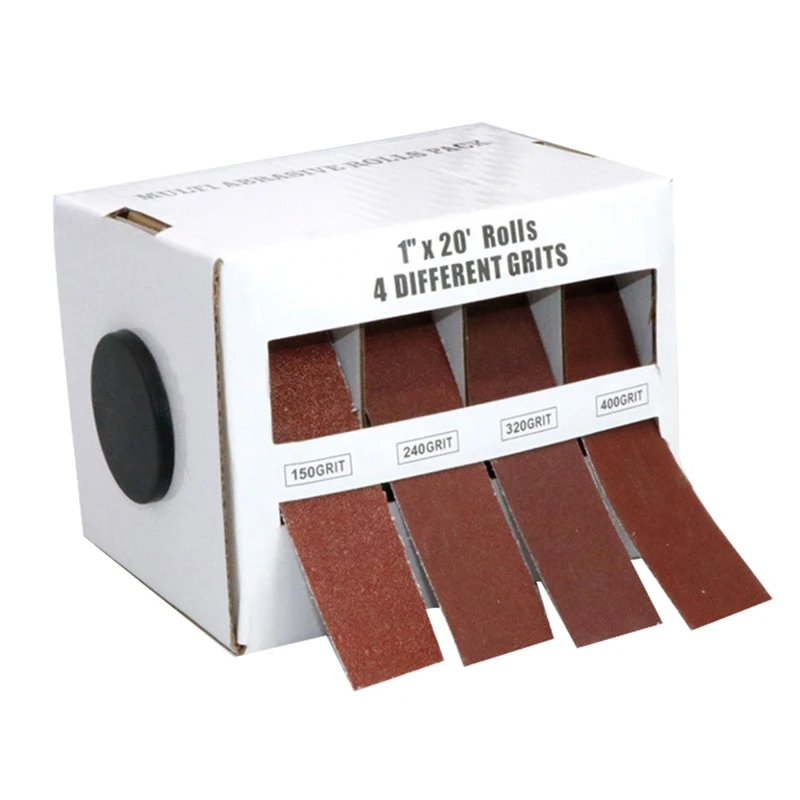 

Abrasive Tool Sandpaper Roll 6 Meter 25Mm Width Sanding Paper Emery Cloth Roll Grit 150 240 320 400 Grit Polishing Bel