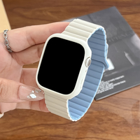 Magnetic Loop strap for Apple watch S10 46mm 42mm 40mm 41mm 45mm 44mm 49mm Silicone Strap for lWatch Series Ultra 2 9 8 7 6 5 4