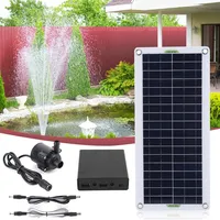 18V 30W Solar Water Pump Garden Decoration Mini Water Pump Watering System Solar Panel Pump with Adjustment Switch Kits for Pond