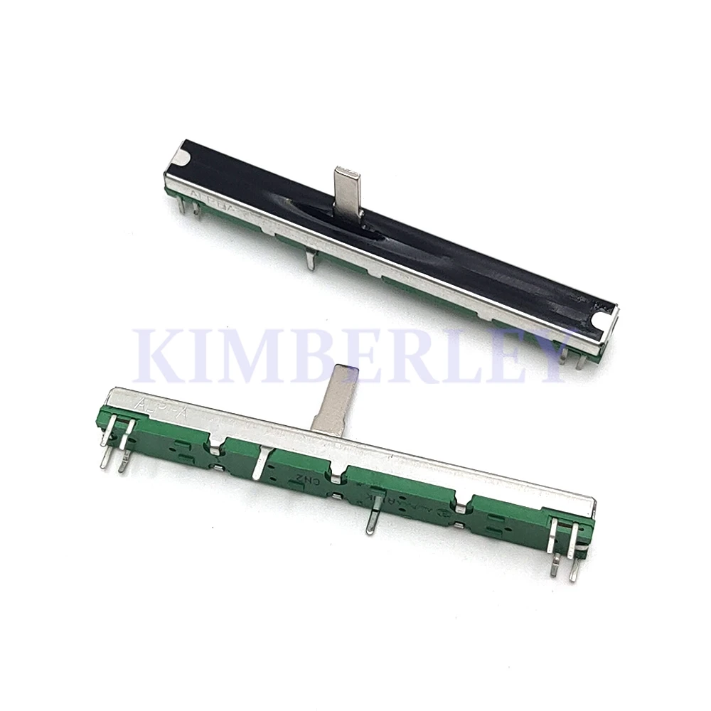 

1 шт. 75 мм прямой ползунковый потенциометр, 10 контактов, двухканальный, A10K, для микшера, длина ручки 15 мм