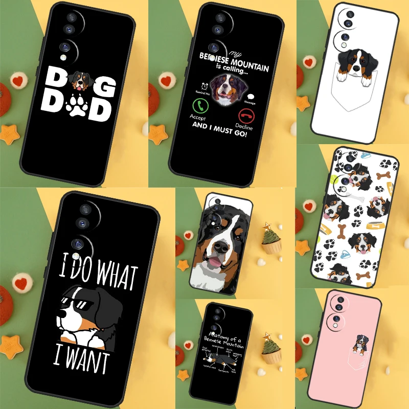  Bernese Mountain Dog Case For Honor Magic 6 Pro Magic 5 Lite 50 70 90 X6 X7 X8 X9 X6a X7a X8a X9a X8b X9b Cover