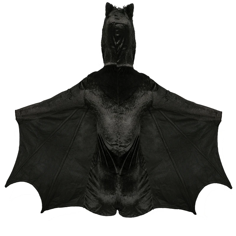 Halloween Plus Size Women's Bat Costume Adult Bat Role-playing Anime Vampire Jumpsuit  Sexy Mesh Sock Bat Eye Mask Costume Party