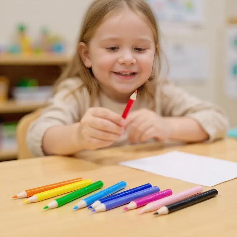 Pretend Play Set for Kids: 10/12 Miniature Pens and School Supplies Model for Dollhouse, Perfect Toy Accessories.