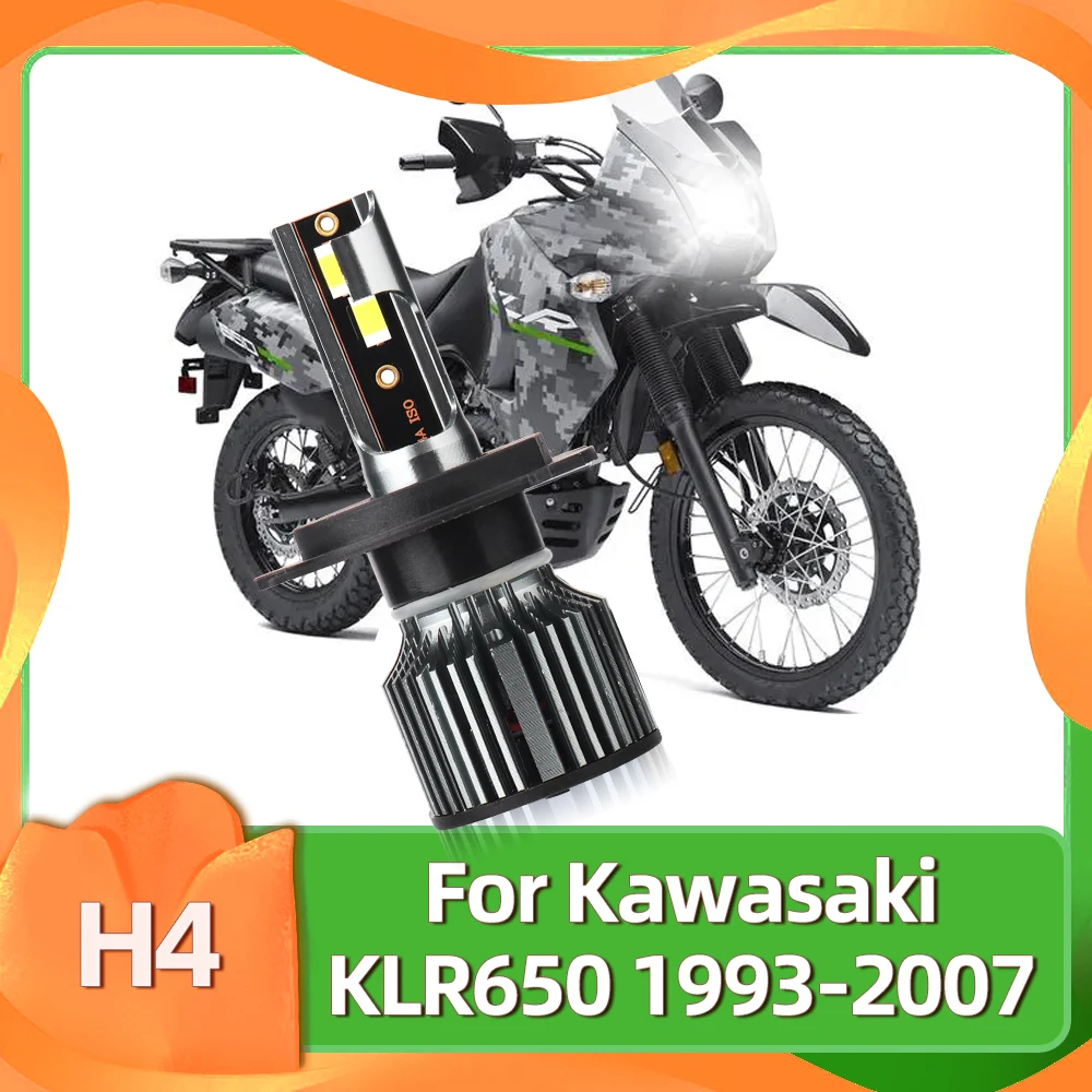 Roadsun 1PC Motorcycle Headlight CSP 50W LED Bulb For Kawasaki KLR650 1993 to 1998 1999 2000 2001 2002 2003 2004 2005 2006 2007