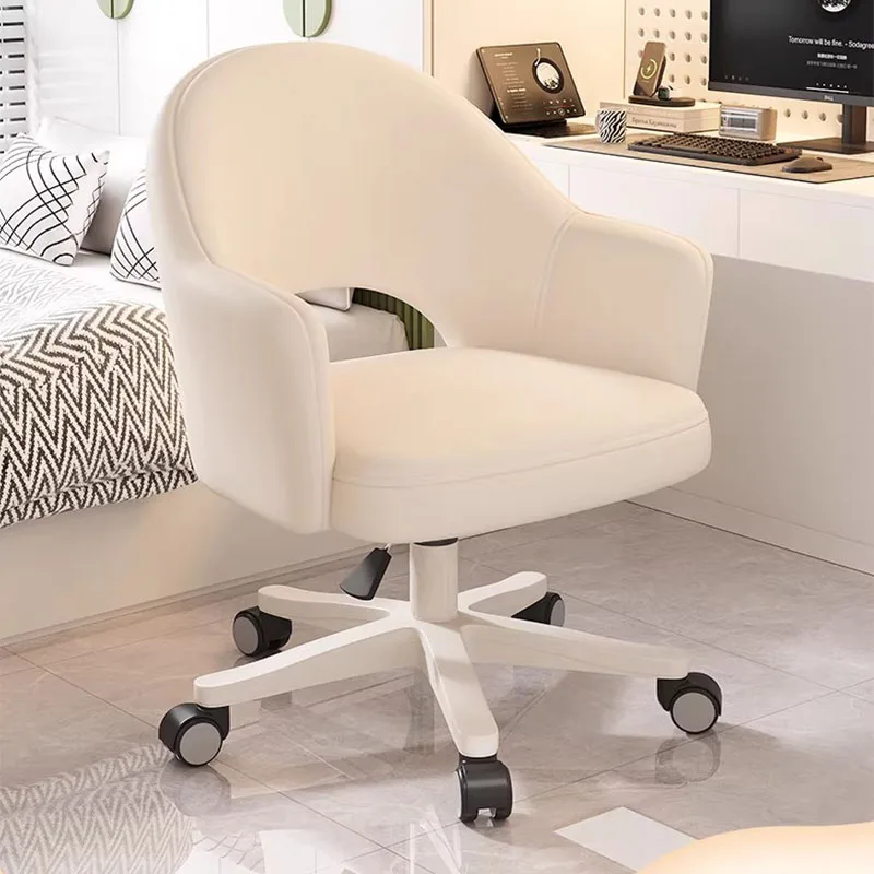 Rolling Recliner Office Chair Wheels Backrest Lightweight Student Conference Office Chair Cheap Muebles Ornaments Home Decor 2