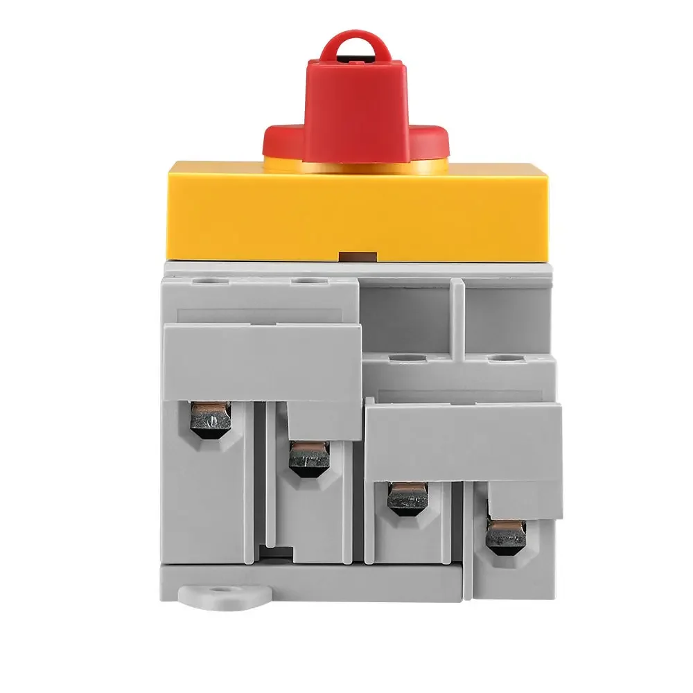 4P PV DC 1200V 32A Din Rail Solar Rotating Handle Isolator Rotary Switch Disconnector For Solar distribution box