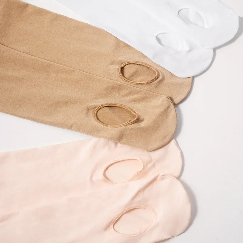 Kids Dance Socks Spring Summer Mesh Tights Girls Ballet Tights Nude Color Practice Socks for Dance Training