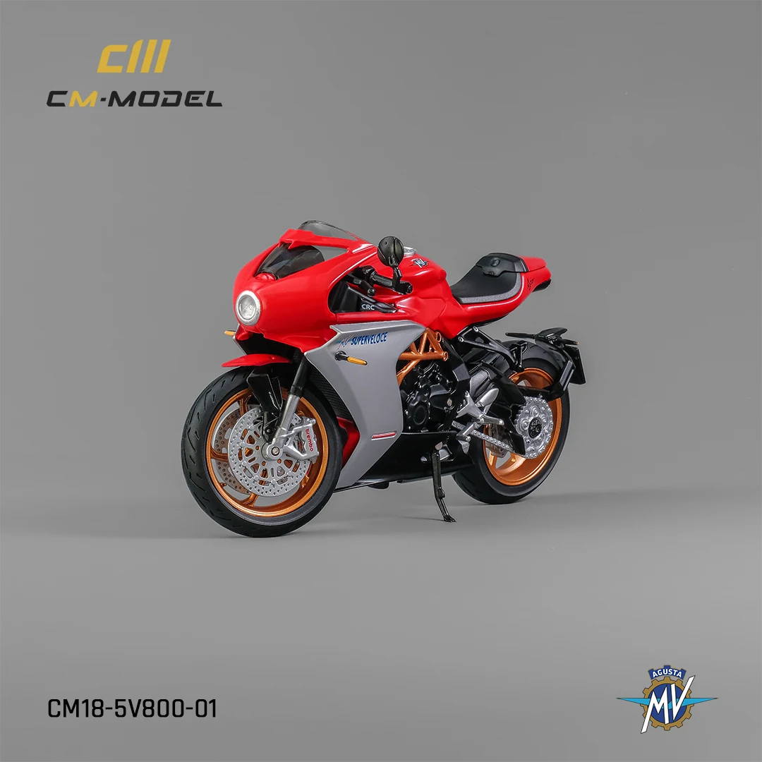 

Модель CMModel 1/18, литая под давлением модель мотоцикла MV Agusta Supervolce800 RED