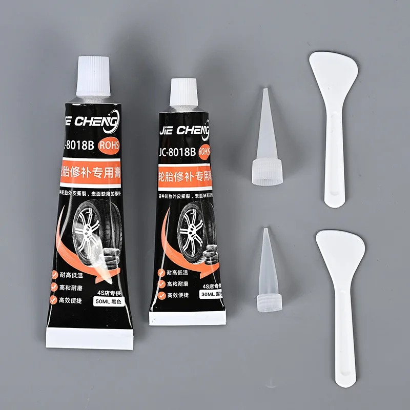 

30-50ml Tire Repair Black Glue Liquid Strong Rubber Wear-resistant Non-corrosive Glue for Motorcycle Tyre Puncture Repair Tools