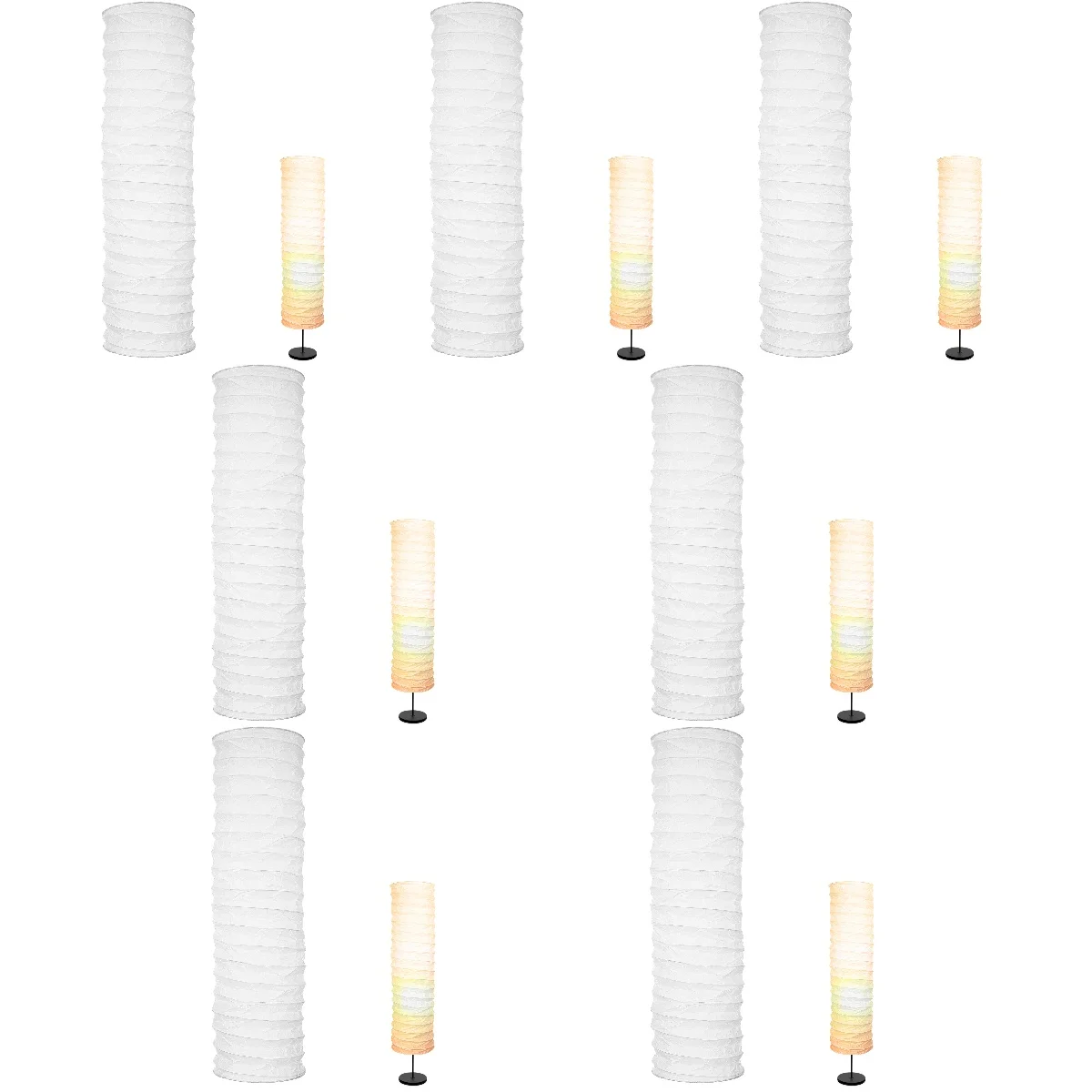 

7pcs 7 Pcs Floor Lamp Shade Standing Paper Lampshade for Cover Shades Diffuse Mother
