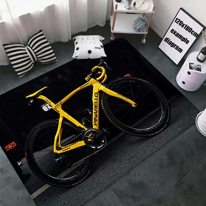 Bicycle Carpet Entrance Doormat Decorative Pinarello Welcome Carpets Bath Floor Rugs Foot Mat Custom Design Car Boot Home Decors