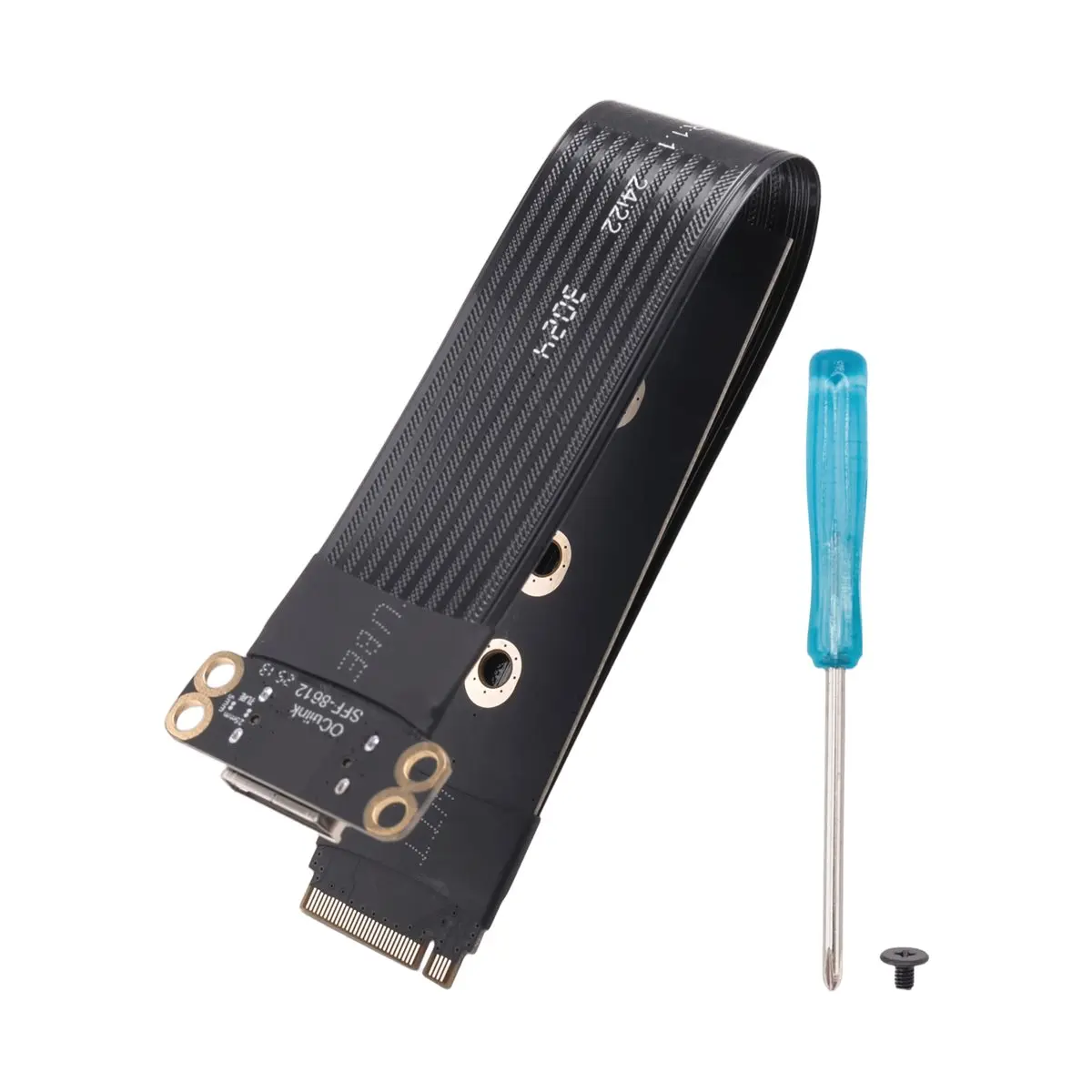 TCE M.2 NVMe PCIE 4.0 to Oculink SFF-8611 SFF-8612 Female Adapter Cable Laptop External Graphics Card Extension Cable