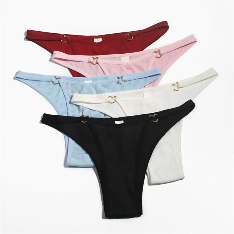 Sexy Low-Waist Panties Women Cotton Underwear Solid Color Briefs Girls Soft Panty Underpants Female Seamless Simple Lingerie