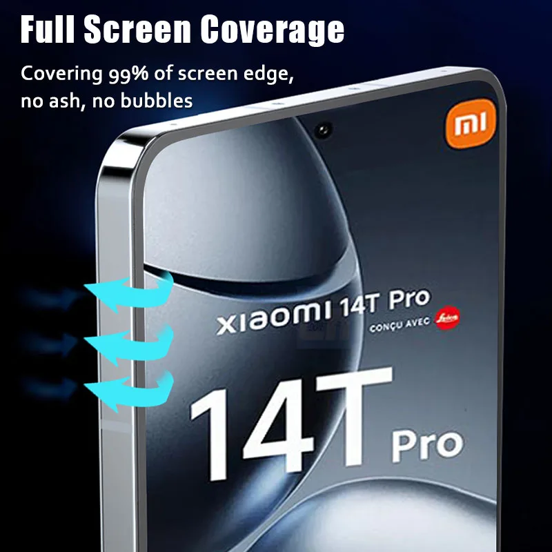 One-click Installation Cover Tempered Glass For Xiaomi 14T 13T 12T 11T Pro 13 14 Poco X6 Neo X5 Pro X4 GT Screen Protectors