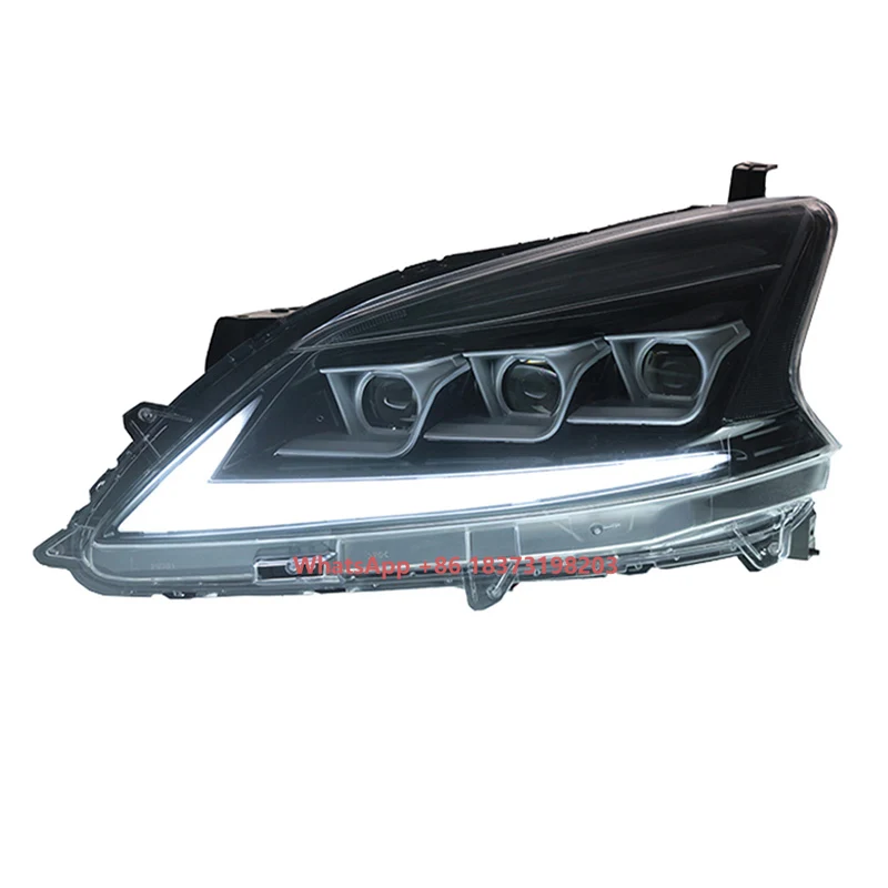 

New Arrival 12V LED Headlamp Assembly for 12-14 Nissan Sylphy Modified Daytime Running Flowing Light Turn Signal 6000k Color