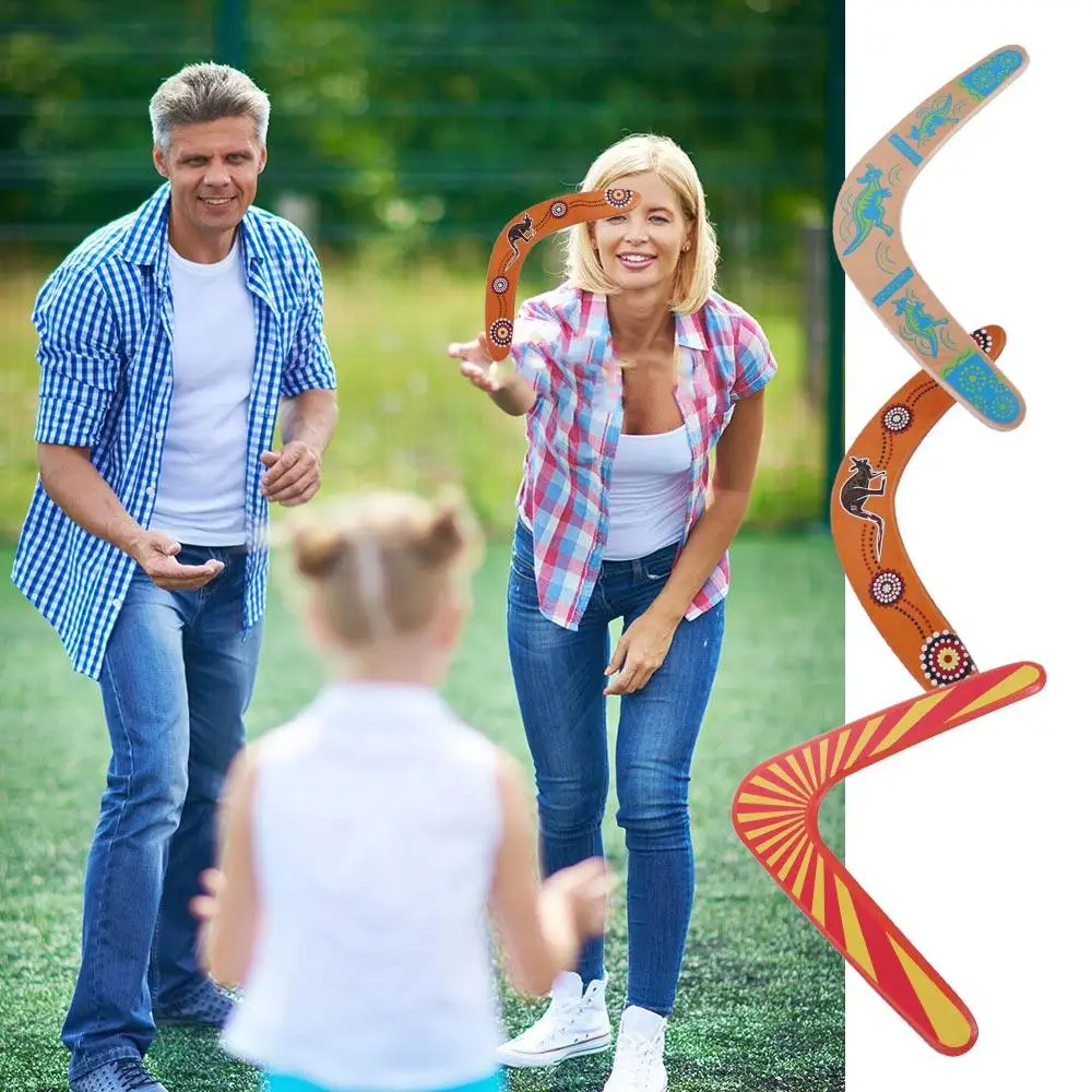 

Early Education Interactive Game Sports Equipment Boomerang Toy Kangaroo Boomerang Flying Boomerang Toy V Shaped Boomerang