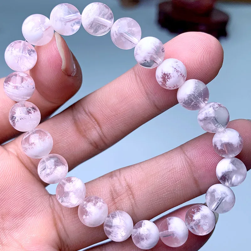 Natural White Ghost Bracelet Cornucopia Classic round Beads Crystal Wholesale