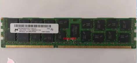 

For Micron 16G 2RX4 PC3L-10600R-9-11-E2 DDR3 1333 ECC REG server memory