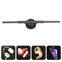 3D Hologram Projector Fan 244 LED 1024X640 Resolution WiFi Holographic Advertising Display Support Phone APP PC 3D Hologram Fan