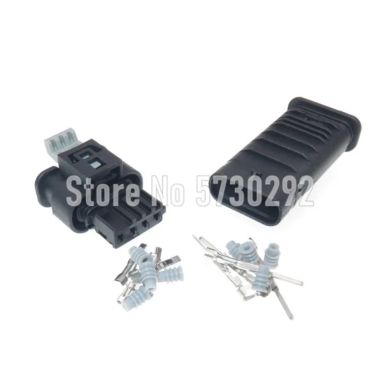 4P 805-122-541 Automotive Plug Car Exhaust Pipe Electronic Valve Dedicated Cable Socket with Pins Rubber Seals