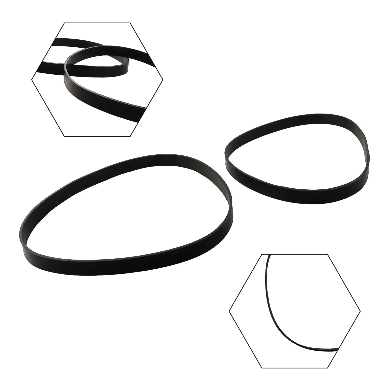 Imagem -03 - Elástico para Serra de Fita Anti Noise Ring Saw Scroll Wheel Ferramenta para Madeira Peças Sobressalentes 10 12 14 Pcs