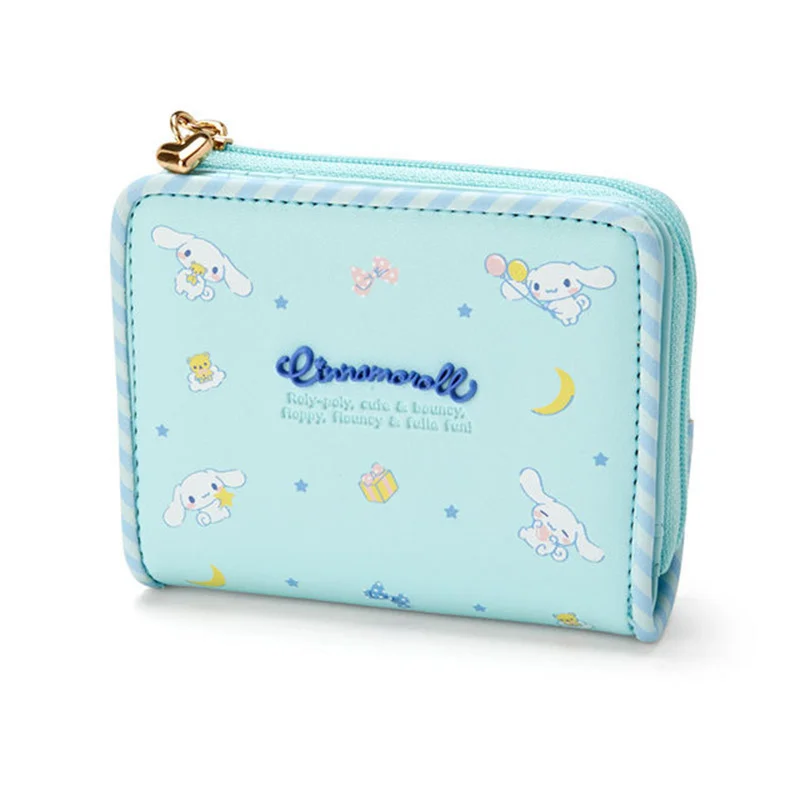 MINISO Sanrio Melody Wallet Keychains Cinnamoroll Backpack Hello Kitty Coin Anime Bag Kuromi Pompom Cosplay Bag