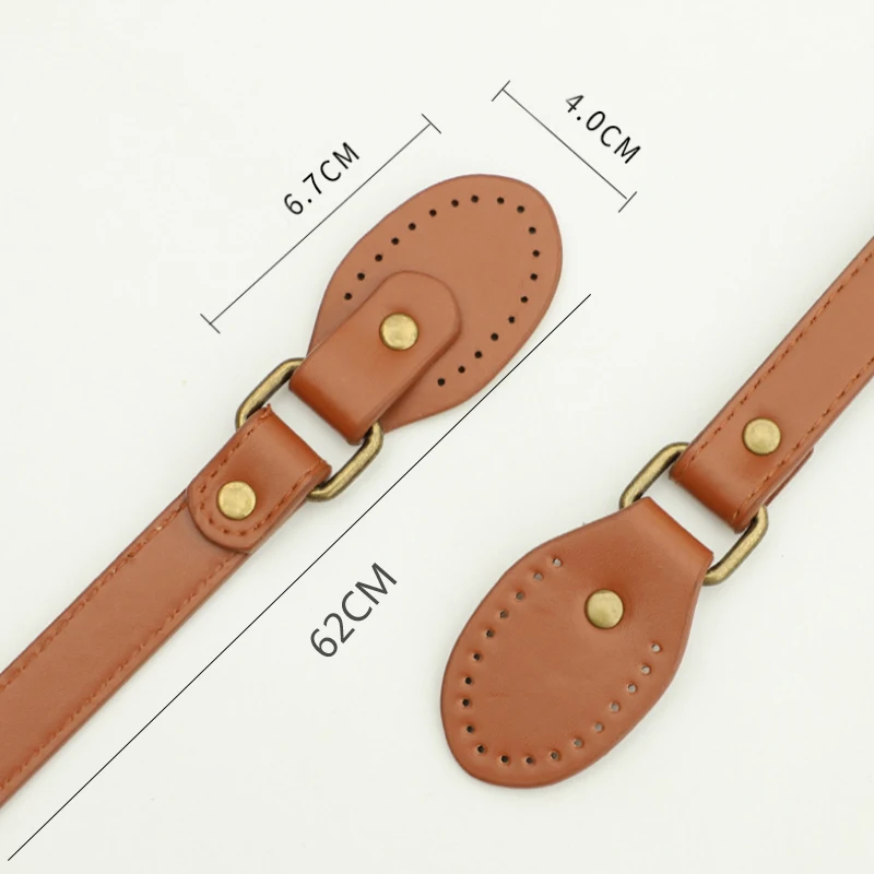 1pc 62cm PU Leather Shoulder Bag Straps Crossbody Bag Handles DIY Replacement Women Handbag Handle Belts Strap Bag Accessories