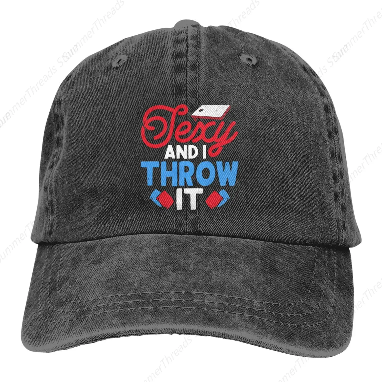 

Cornhole Fexy and I Throw It Baseball Cap Golf Dad Hat Adjustable Original Classic Low Profile Cotton Hat Men Women