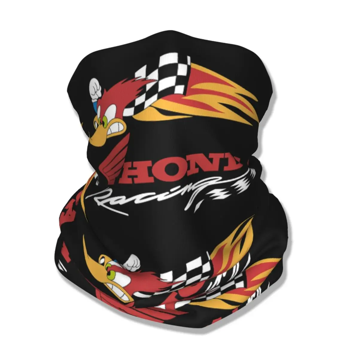 Racing-S-Hondaed-S-Red Bandana penutup leher dicetak Balaclava masker syal multi-guna bersepeda memancing dewasa bernapas