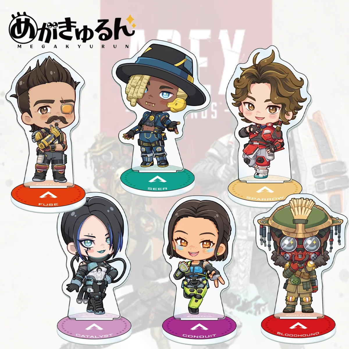 Anime Game Apex Legends New Arrival 10cm HD Acrylic Stand Wraith Bloodhound Lifeline Desktop Ornament Carnival Gift Anime