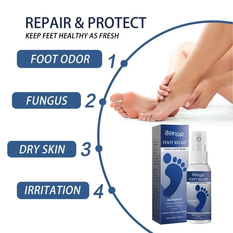 Dissolvant de callosités et de fréquence de la peau pour les pieds, spray d'épluchage instantané des pieds, grattoir à talon, formule douce pour les fissures