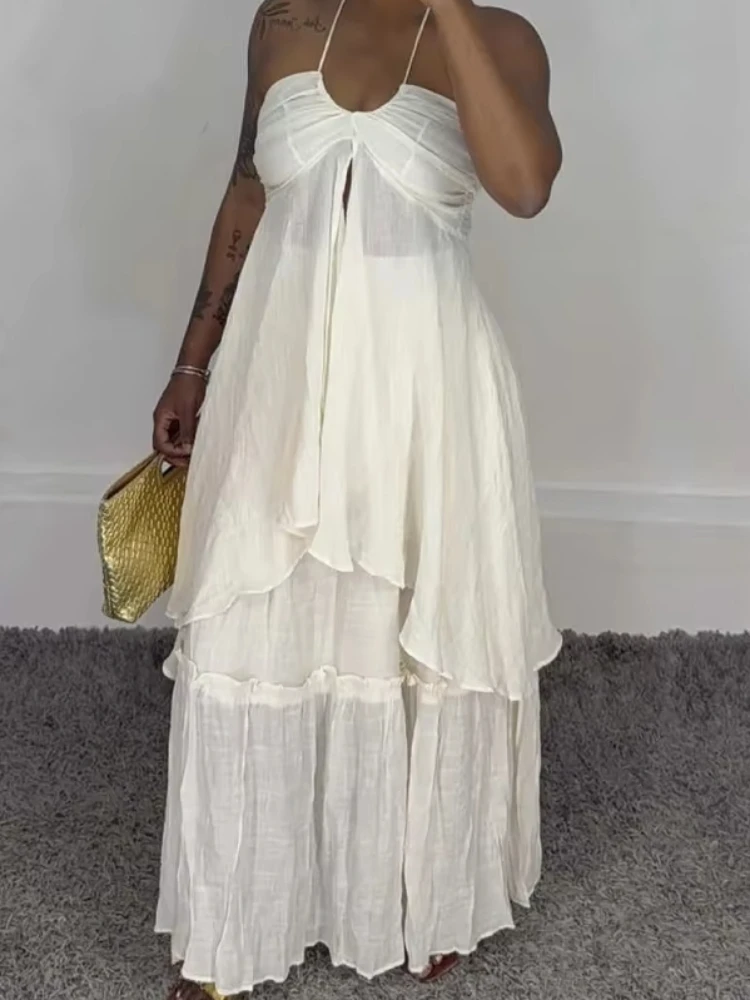 

Элегантный комплект Nibber из двух предметов: женский топ-халтер без бретелек + юбка в стиле пэчворк, идеально подходящий для дня рождения, пляжного отдыха и клубных мероприятий.