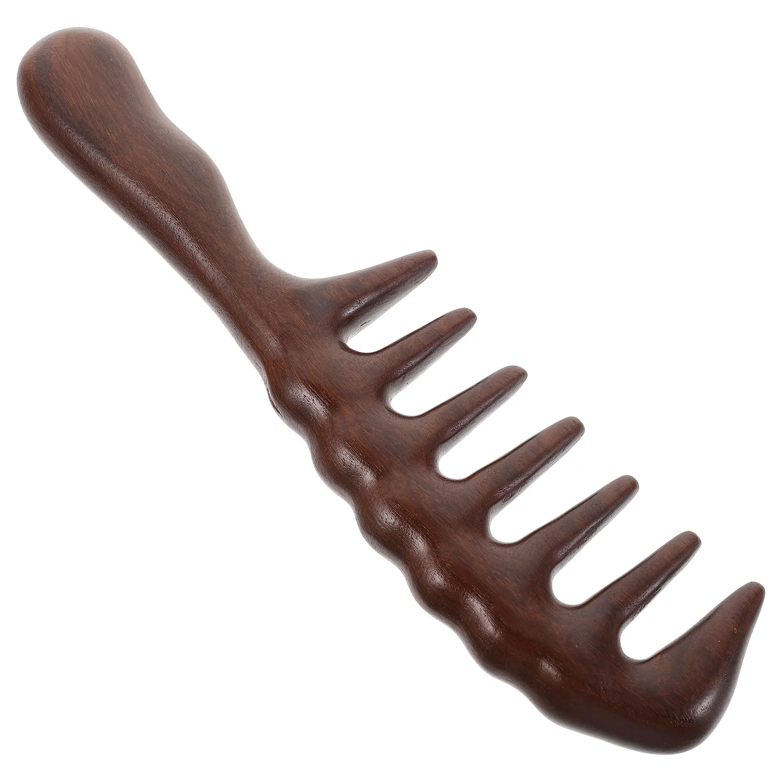 

1Pcs Premium Wooden Hair Comb Smooth Teeth Detangle Wet Dry Hair Stimulates Scalp Blood Flow Lightweight Portable