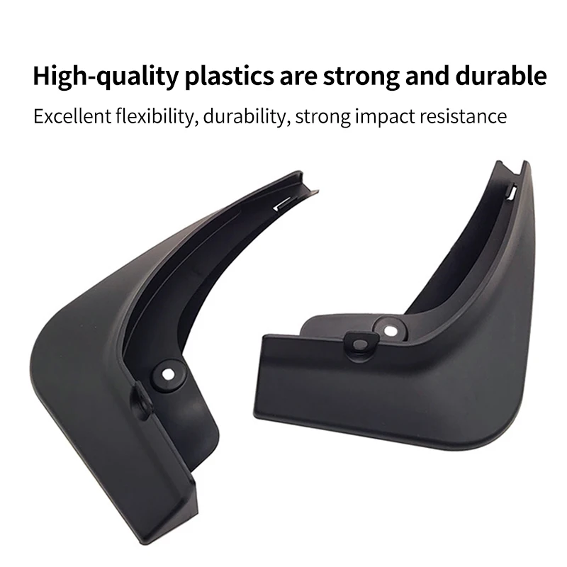 Matte Black Carbon Fiber Pattern Splash Guards Mud Flaps for 2020 2021 2022 2023 Tesla Model Y Mudflaps No Need to Drill Holes