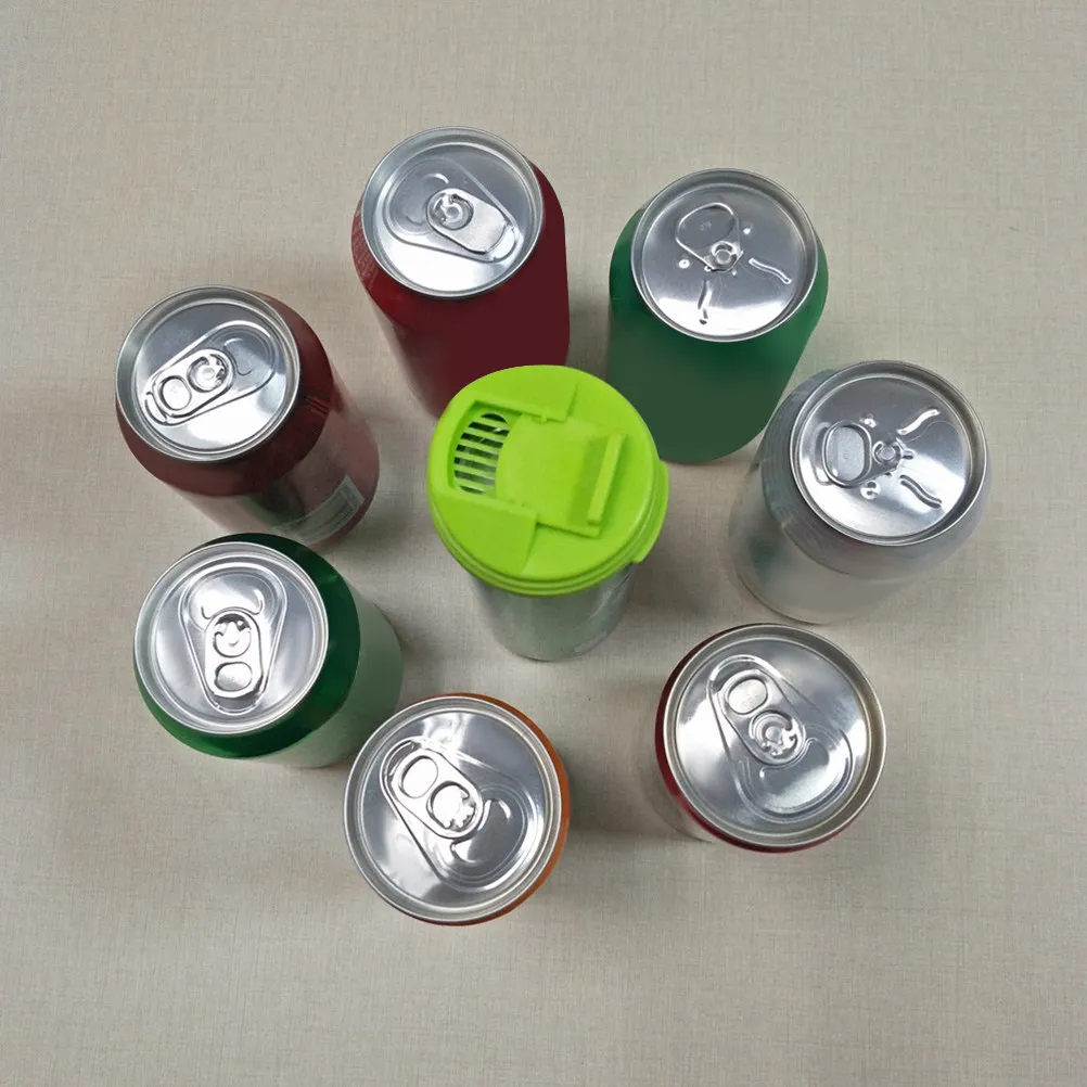 12Pcs PP Reusable Beverage Can Caps Leakproof Dustproof Sealing Cover for Standard Soda Cans Portable Compact Closure