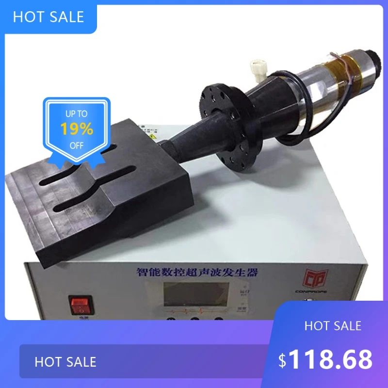 0728 15K 2600W 120*25mm Ultrasonic Transducer Generator transducer flange Welding Machine parts for mask machine UW
