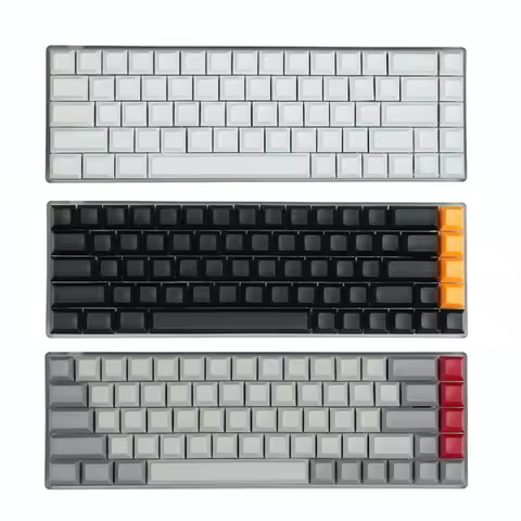 NPKC PBT Keycaps Custom Keycap Set Blank Key caps ANSI Retro Key cap DSA Keycaps for MX Switch Mechanical Keyboard GH60 XD/GK64