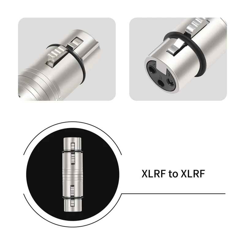 2 упаковки XLR «мама-мама», 3-контактный разъем XLR «мама» на 3-контактный XLR «мама» для изменения пола для микрофона, стерео, микшера