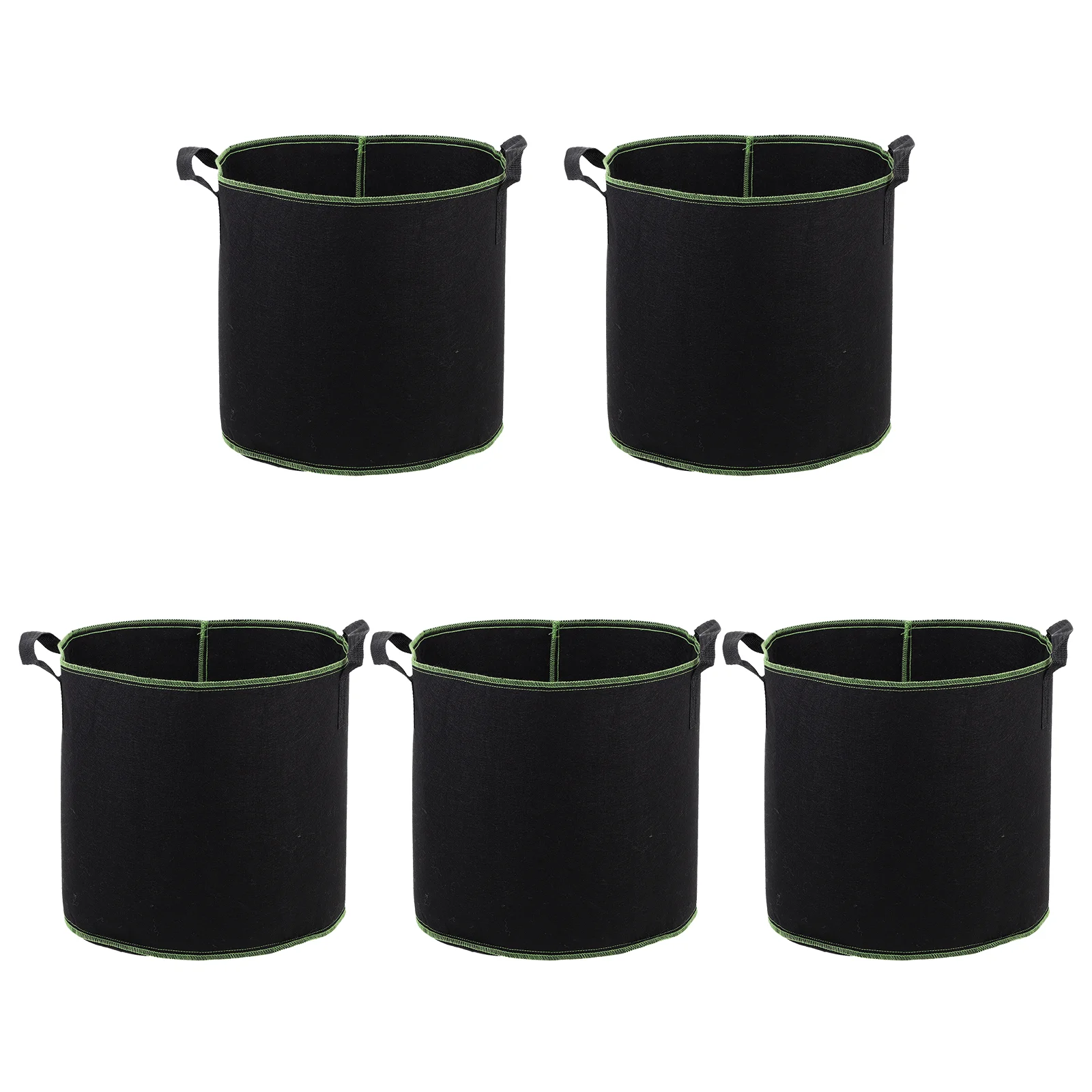 

5 Pcs The Flowers Planting Bucket Seedling Bag Pot Planter Non-woven Fabric Nursing Bags