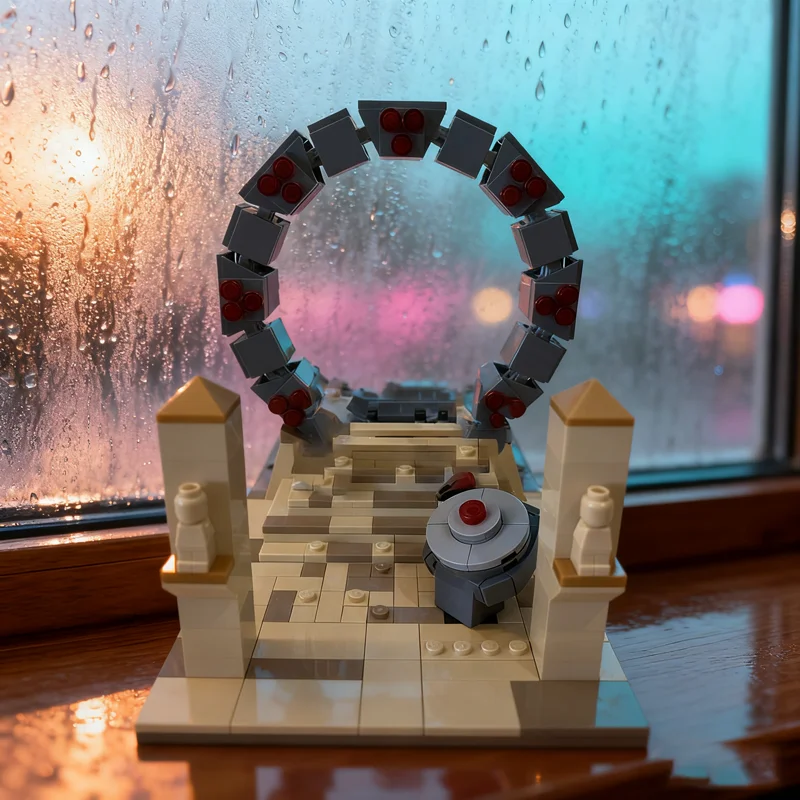 571pcs MOC Creator Stargate Command Model Building Blocks Toys Architecture Christmas Gift 3D Brick Assemble DIY Idea Creative