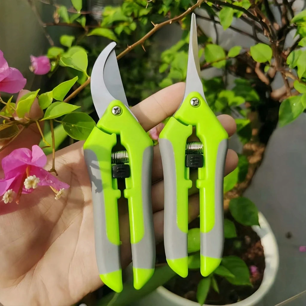 2PCS Garden Pruning Shears, Ideal For Pruning, Grooming & Trimming Branches And Flowers, Pruning Shears For Gardening, Garden Clips For Plants, Bonsai & Fruit Picking