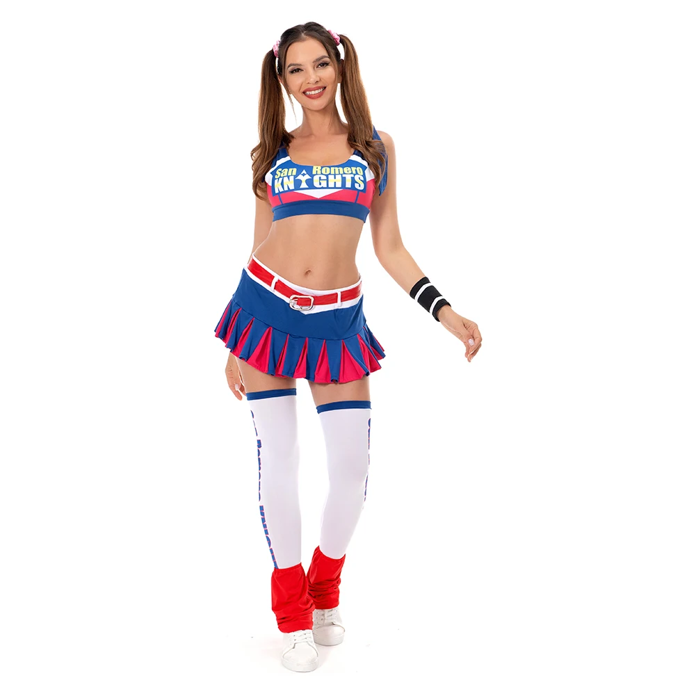 2017 nowy Lollipop Chainsaw kostium julia Starling przebranie na karnawał Halloween karnawał cały garnitur Cos akcesoria dla dorosłych kobiet — zdjęcie 2