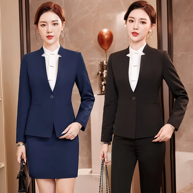 

2023 Autumn Clothing New Business Suit Women's Suits Temperament Slimming Ol Suit Office Formal Wear Jewelry Overalls