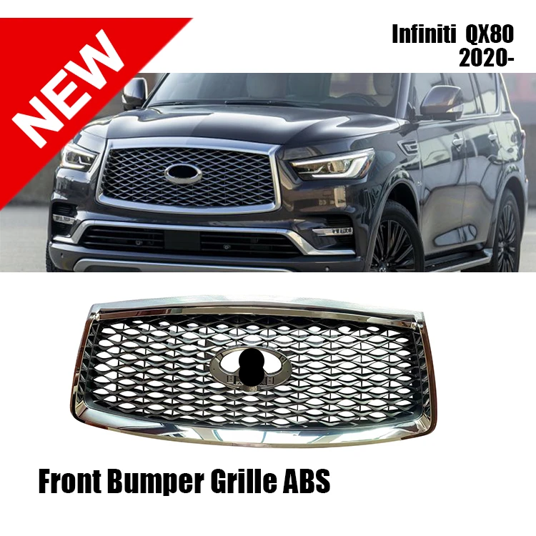 New Arrival Car Bumper Grille for Infiniti QX80 Car Exterior Accessories Spare Parts Manufacturer Directly