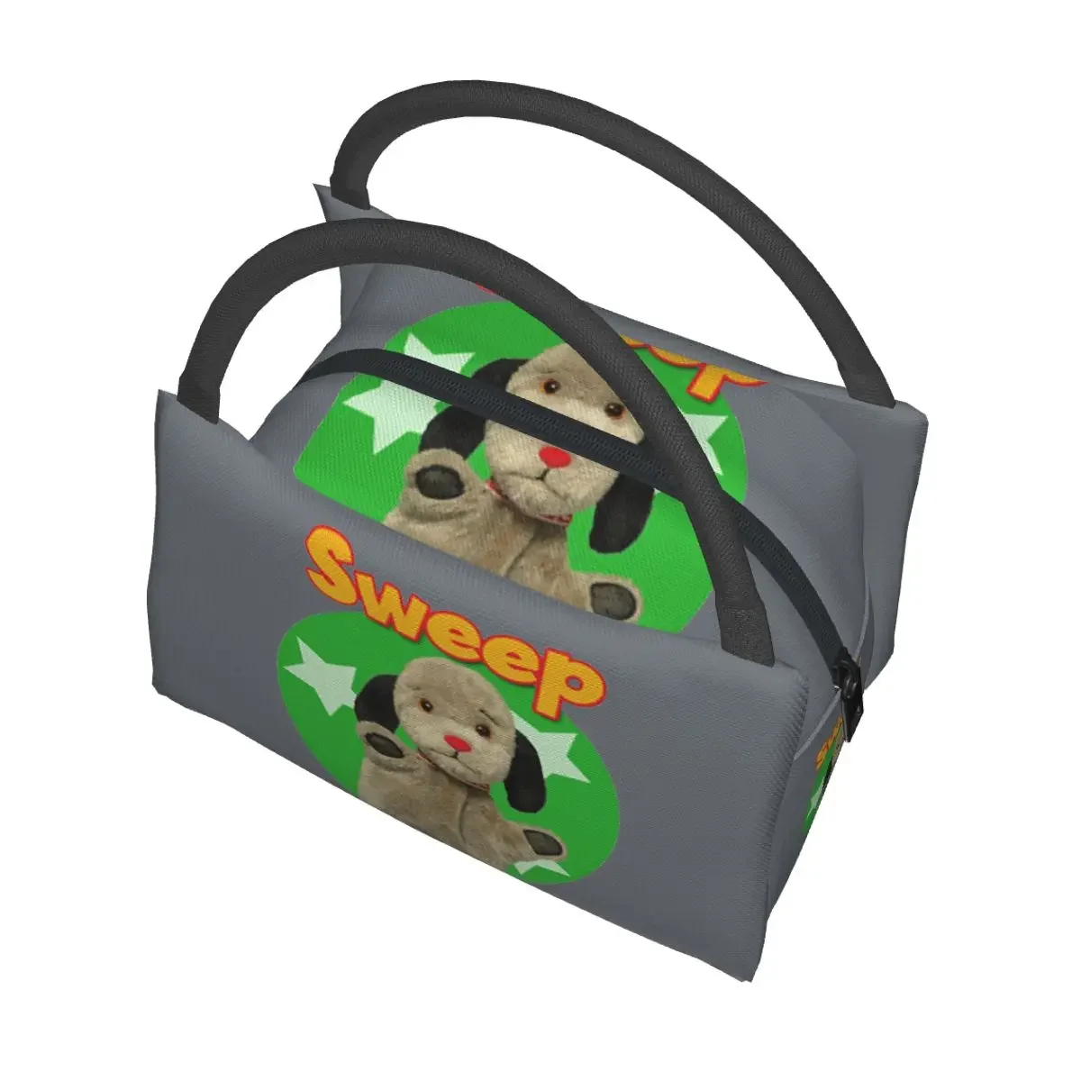 Sooty and Sweep أكياس الغداء معزول بينتو صندوق مقاوم للماء حقيبة حمل الغداء أكياس نزهة حقيبة حرارية برودة للمرأة مكتب الاطفال