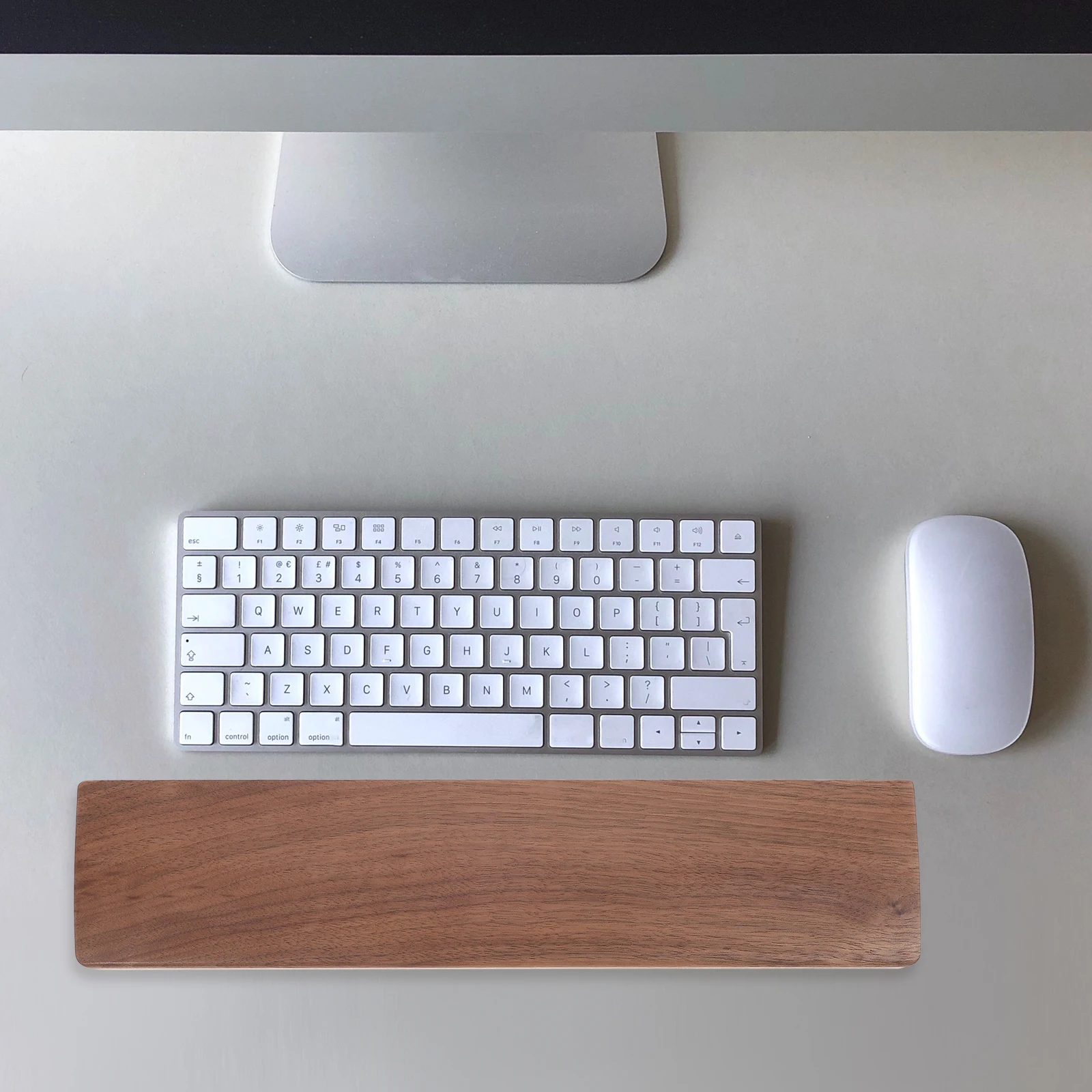 

Ergonomic Wooden Keyboard Wrist Rest Lightweight Portable Anti Slip Hand Support For Laptop Pc Office Typing Gaming Reusable
